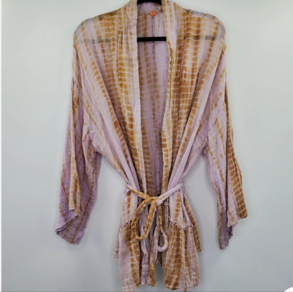 Free people Sasha lavender tie dye kimono - Picture 3 of 6